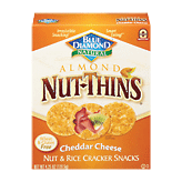 Blue Diamond Nut-Thins almond, cheddar cheese flavor almond nut & rice cracker snacks, wheat & gluten free Full-Size Picture